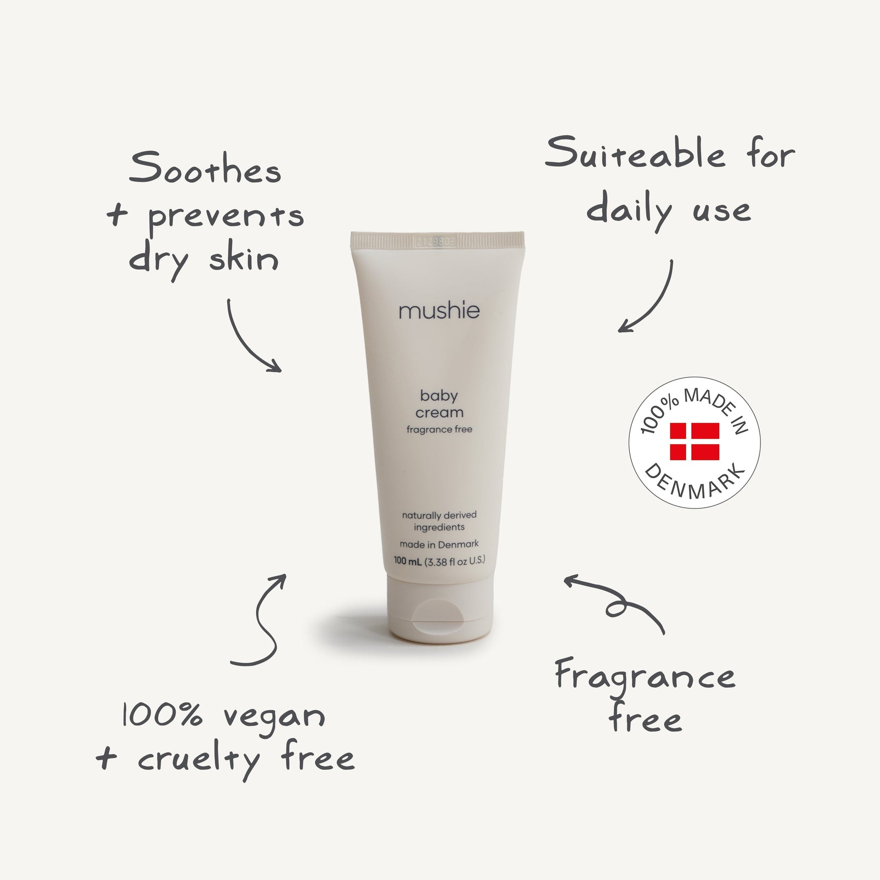 Mushie Baby Cream Everetts Place