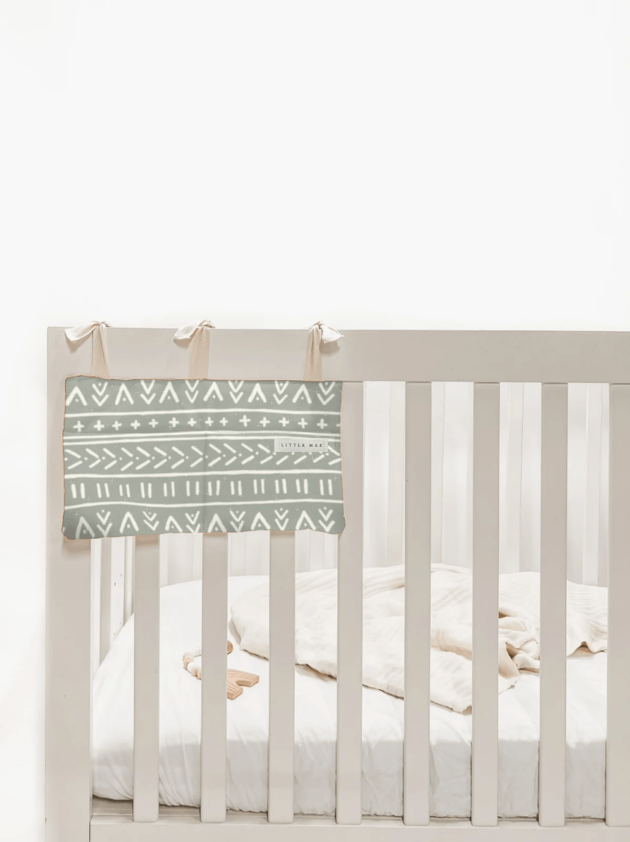 Little Mae & Co Baby Crib Diaper Caddy Storage Organizer Nursery Room - 