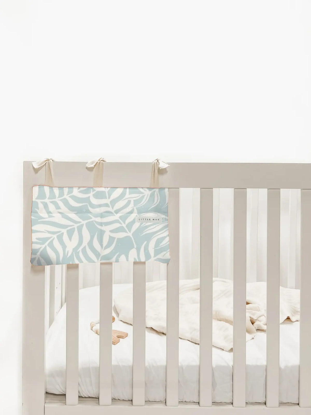 Little Mae & Co Baby Crib Diaper Caddy Storage Organizer Nursery Room - 