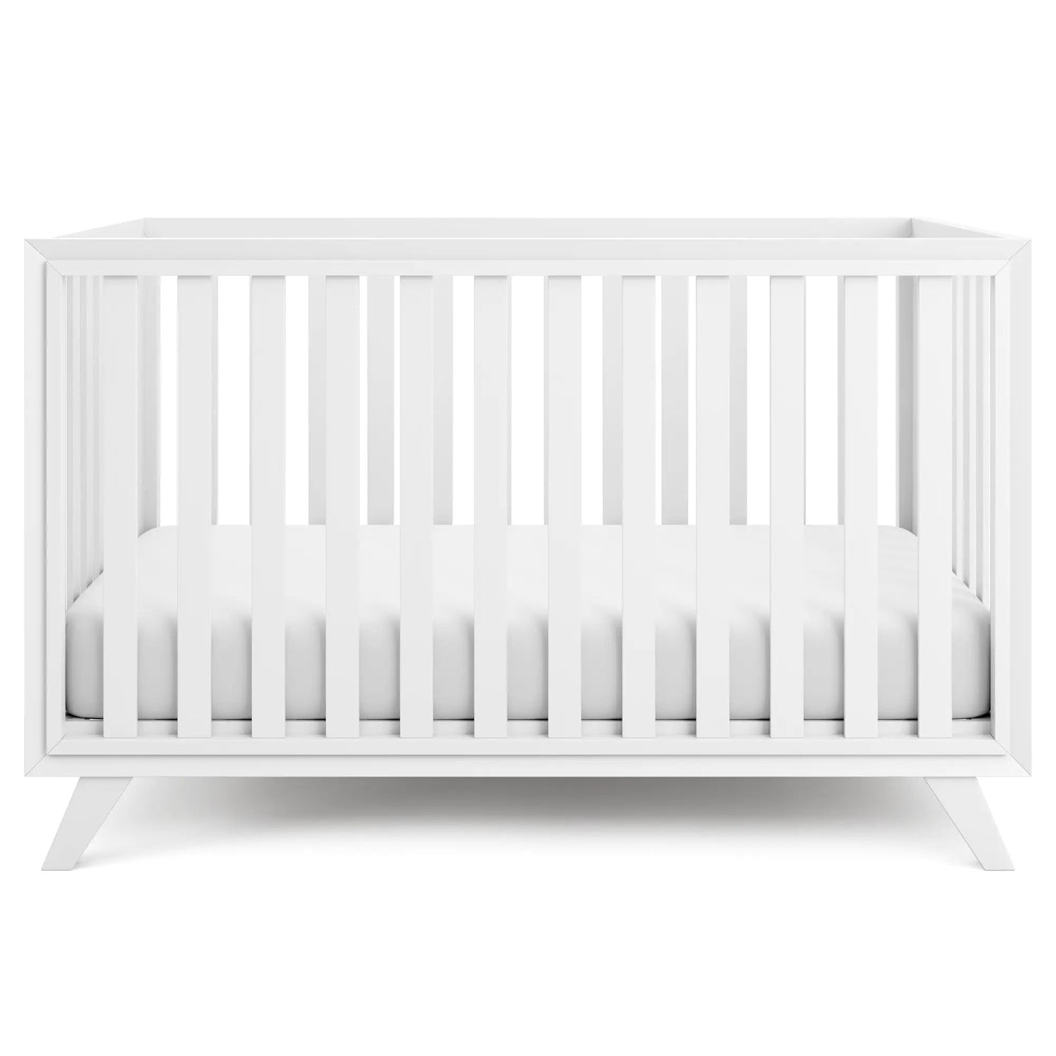 Comfy Cubs Baby Crib for 0 to 3 Years - All White - 