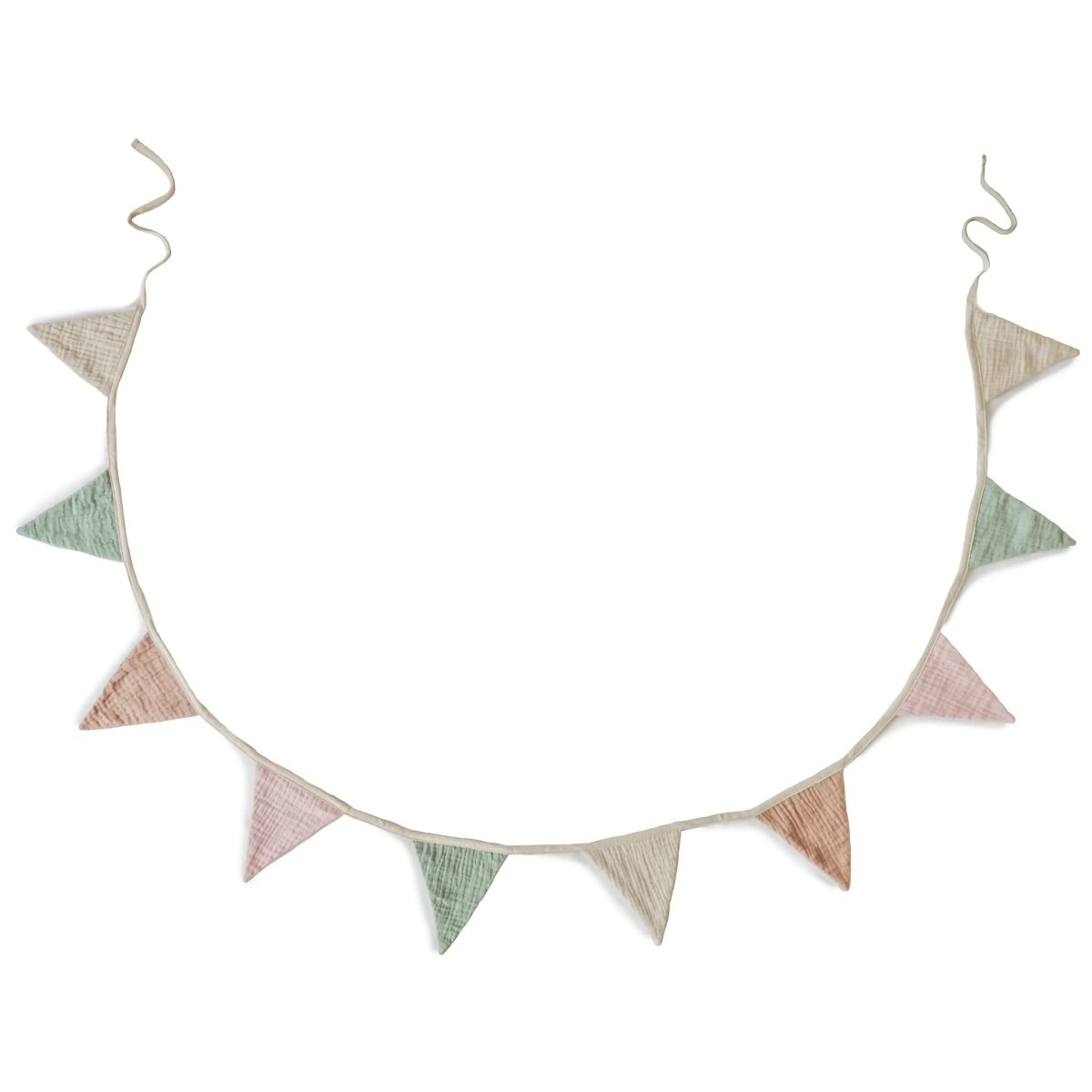 Mushie Baby Garland Soft Playful Nursery Decor Gender Neutral Colors - Everetts Place Boutique - 