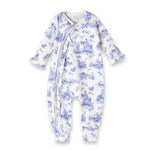 Tesa Babe Baby Girl Toile de Jouy Bamboo Zipper Romper - Mommy and MeEveretts Place