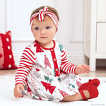 Baby Girl's Christmas Trees Cotton Dress - Sleeve, Baby & Toddler Clothing, Red, Child, Textile | Everetts Place