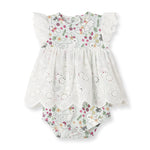 Tesa Babe Baby Girl's Cottontail Garden Bamboo Skirted Easter BodysuitEveretts Place