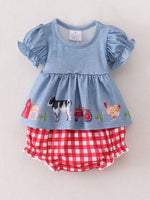 Rylee Faith Designs Baby Girls Farm Short Set - 