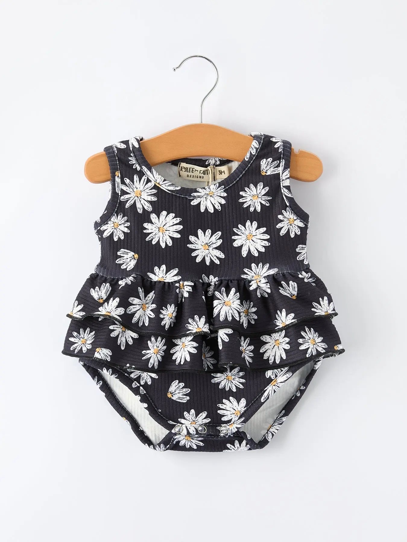 Rylee Faith Designs Baby Girls' Spring Daisy Romper - 
