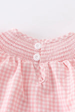 Rylee Faith Designs Baby Girls Strawberry Plaid Smocked RomperEveretts Place