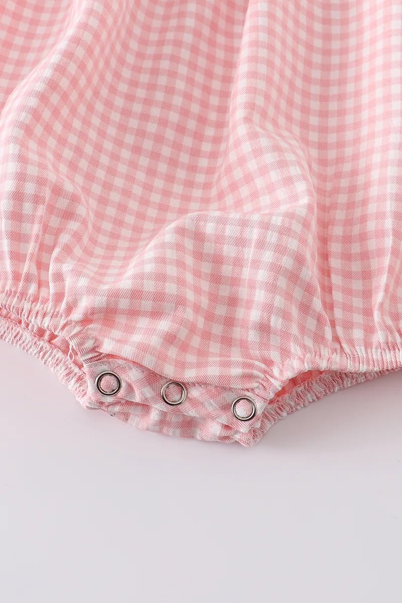 Rylee Faith Designs Baby Girls Strawberry Plaid Smocked RomperEveretts Place