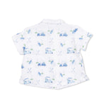 Angel Dear Baby Golf Carts Blue - Polo Button Up with Casual Short - 