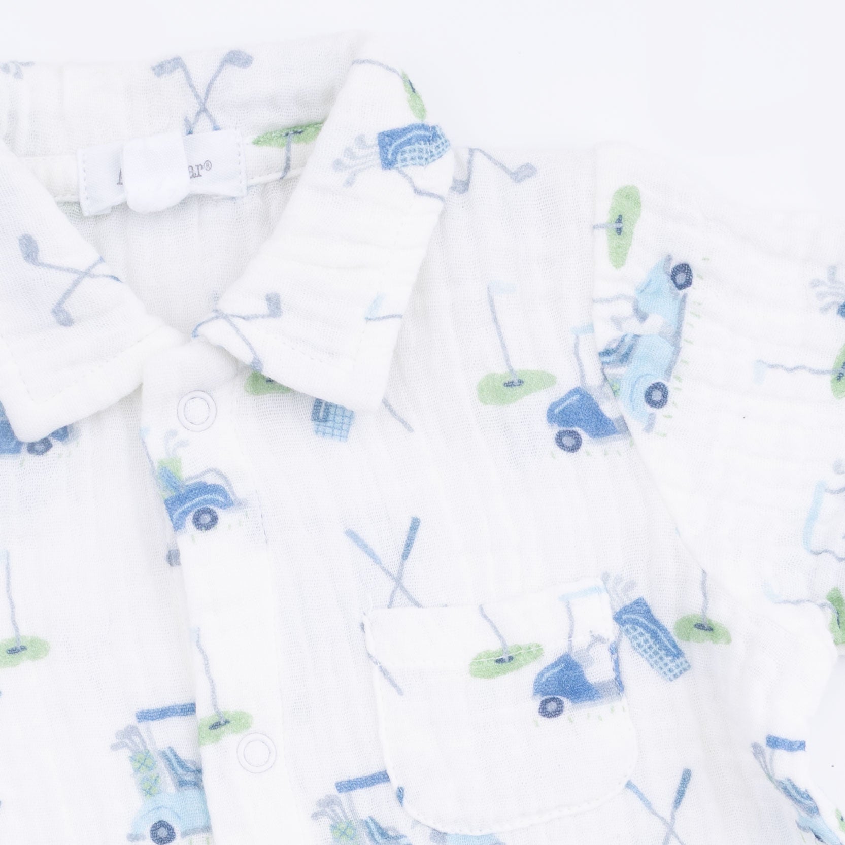 Angel Dear Baby Golf Carts Blue - Polo Shortie - 