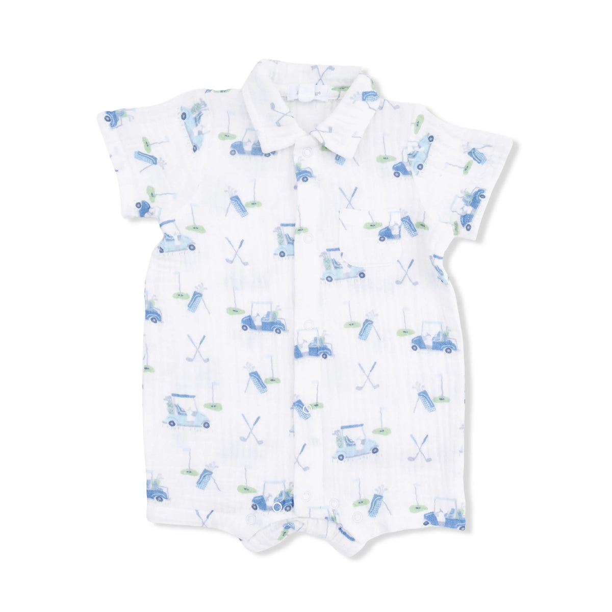 Angel Dear Baby Golf Carts Blue - Polo Shortie - 