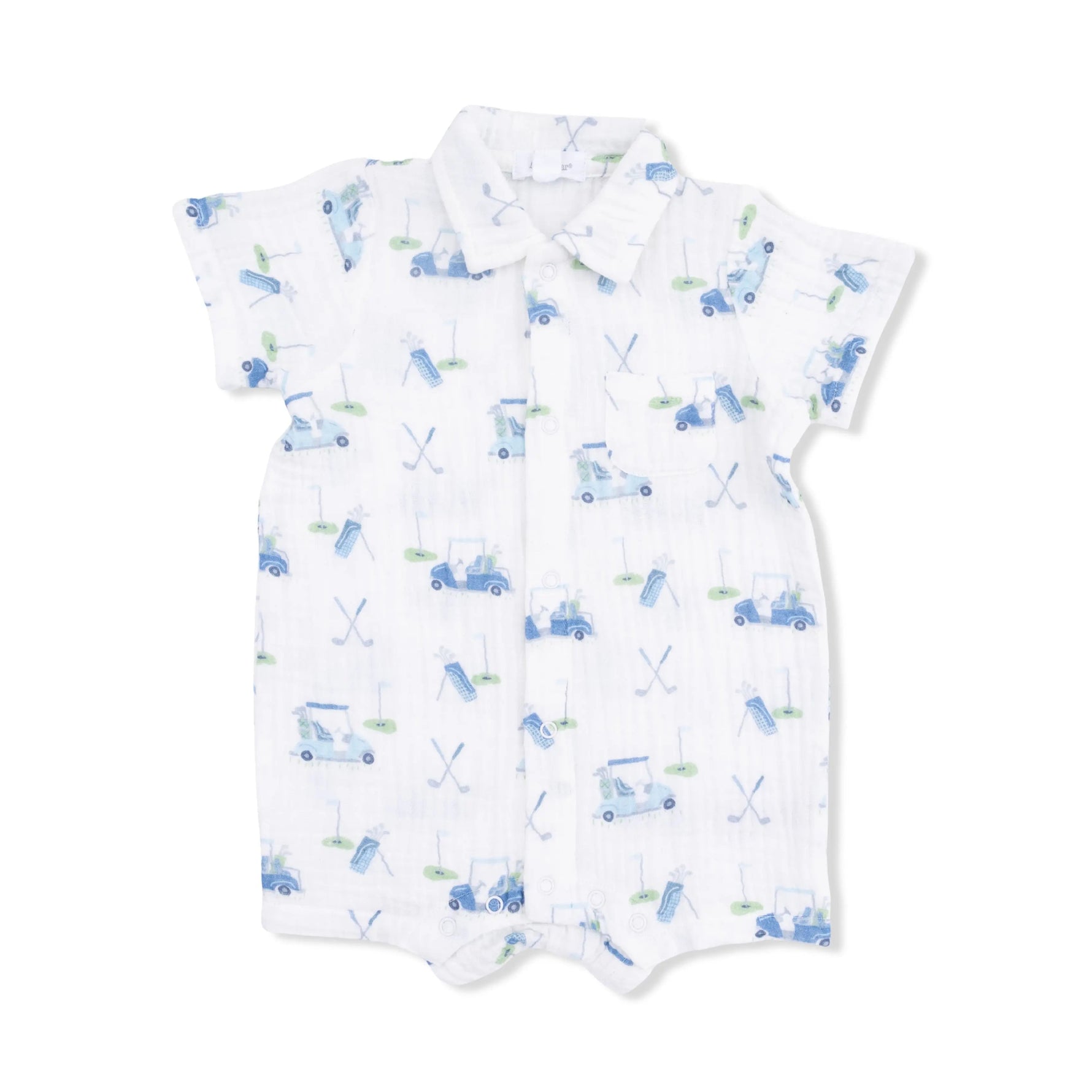 Angel Dear Baby Golf Carts Blue - Polo Shortie - 