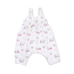 Angel Dear Baby Golf Carts Pink - Tie Back Romper - 