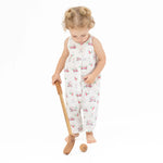 Angel Dear Baby Golf Carts Pink - Tie Back Romper - 