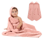 Comfy Cubs Baby Hooded Towels in Bold Blush - 