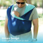 Baby K'tan Baby K'tan Active Oasis Baby Carrier Blue Turquoise - Baby & Toddler > Baby Transport > Baby Carriers Slings