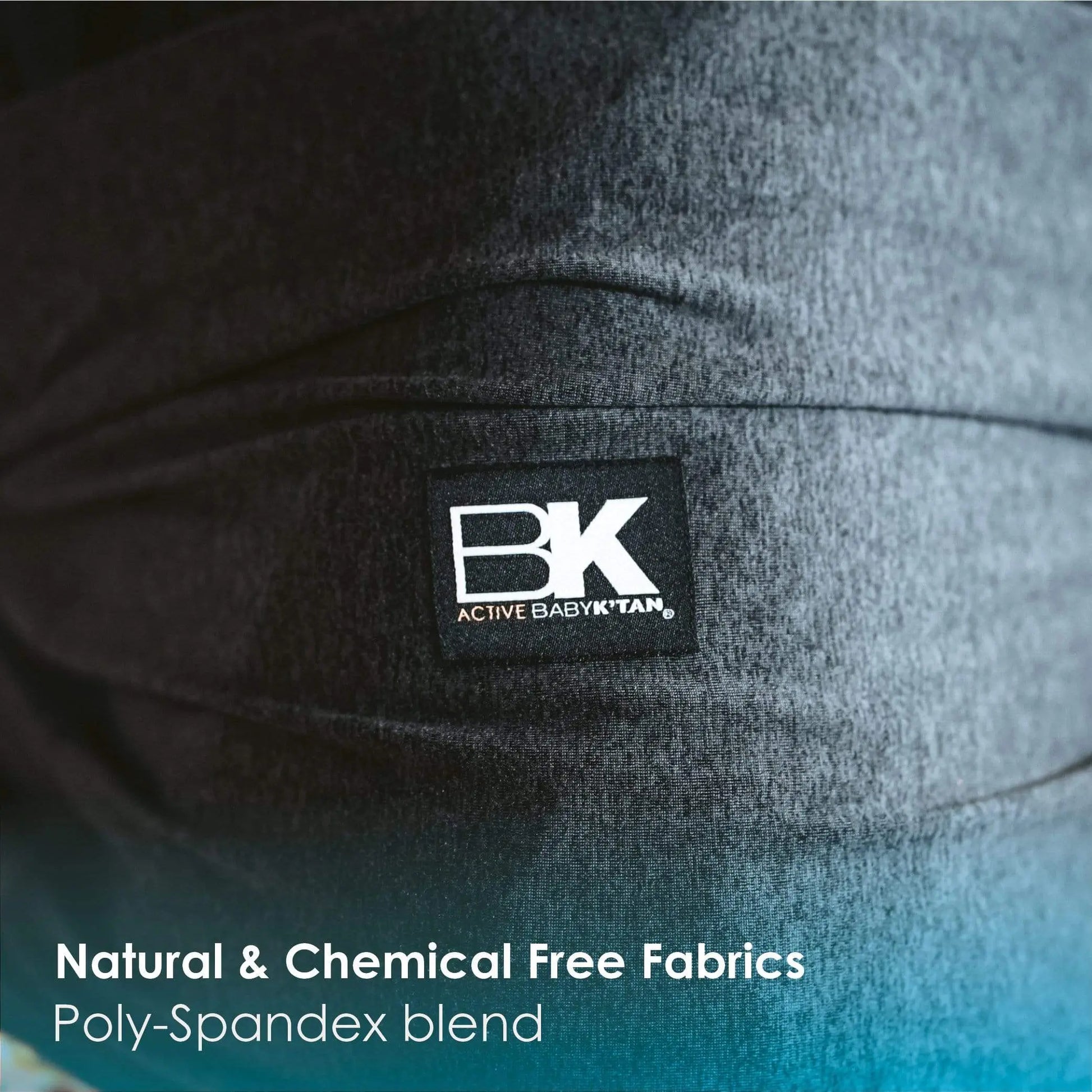 Baby K'tan Active Yoga Baby Carrier Heather Black Lightweight Breathable Carrier Baby K'tan