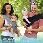 Baby K'tan Baby K'tan Breeze Baby Carrier Charcoal - Baby & Toddler > Baby Transport > Baby Carriers Slings