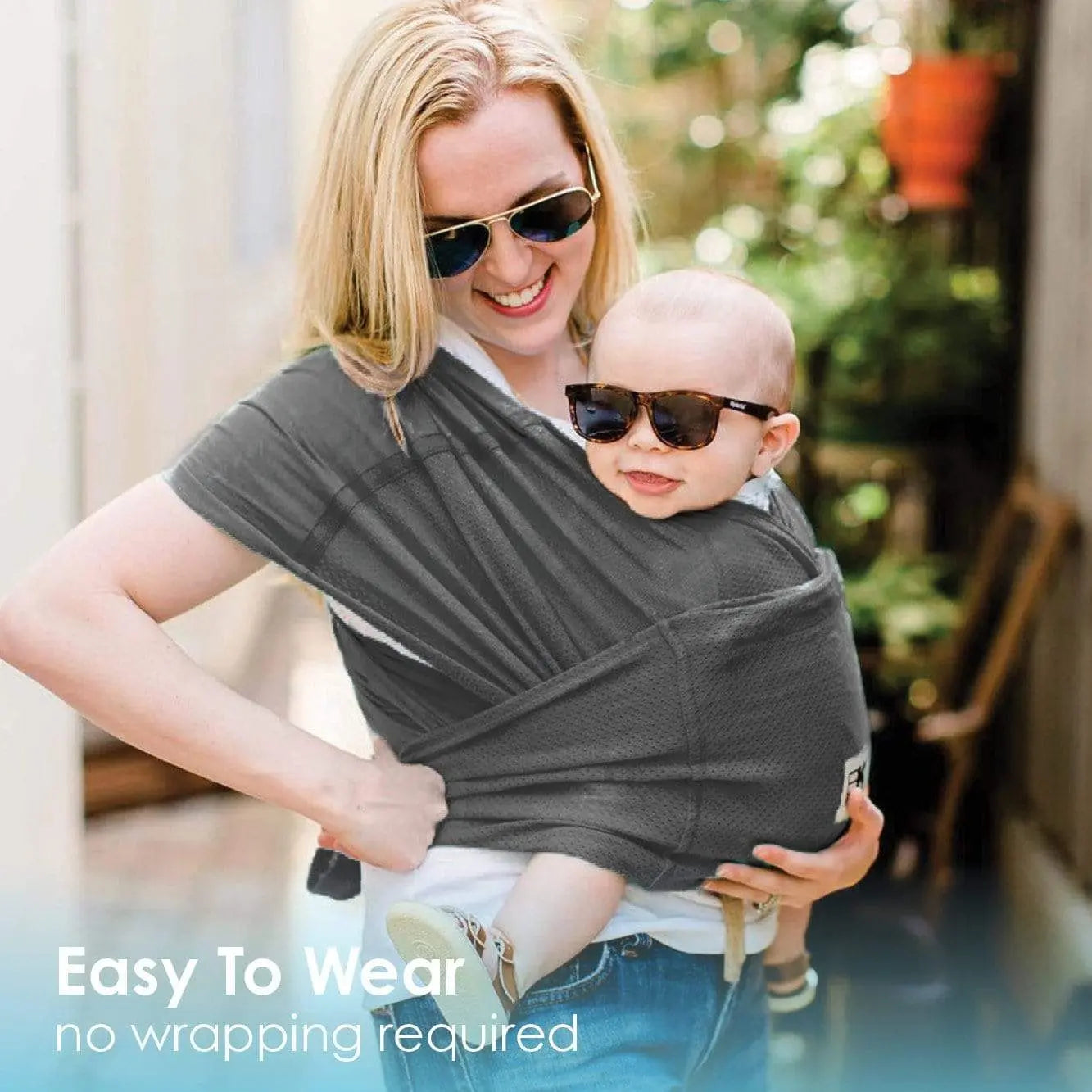 Baby K'tan Breeze Baby Carrier Charcoal Baby K'tan