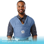 Baby K'tan Baby K'tan Original Baby Carrier Denim Wrap Style Hands-Free Cotton Carrier - Baby & Toddler > Baby Transport > Baby Carriers Slings