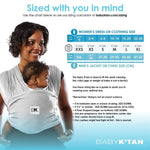 Baby K'tan Baby K'tan Original Baby Carrier Heather Grey - Baby & Toddler > Baby Transport > Baby Carriers Slings