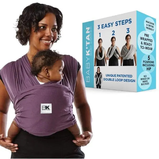 Baby K'tan Baby K'tan Original Baby Carrier Eggplant - Baby & Toddler > Baby Transport > Baby Carriers Slings