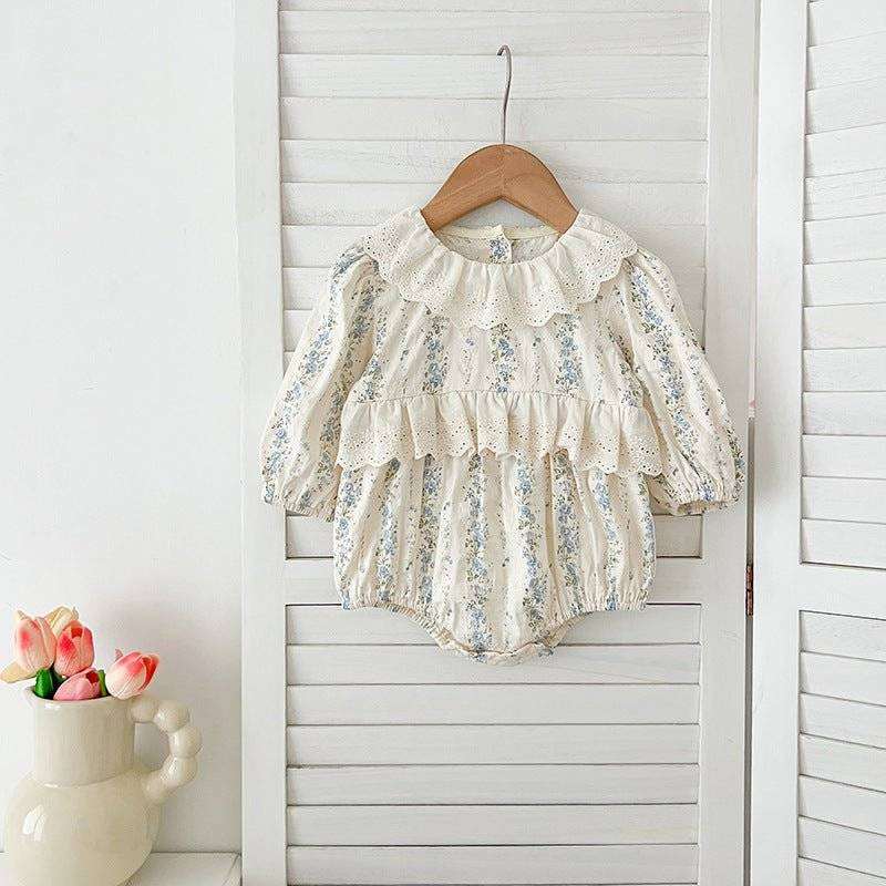 Baby Kids GirlsThis baby dress or bodysuit features long sleeves and a beautiful blue floral pattern. Made from high-quality materials, this dress is both comfortable and stylish fEveretts Place: Online Boutique 