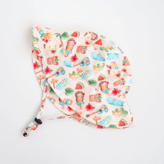 Baby And Kids Aloha Sun Hat With UV Protection Honey Lemonade