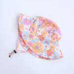 Honey Lemonade Stylish Kids Sun Hat with Retro Floral Design for Summer Adventures - Apparel & Accessories > Clothing Accessories > Hats Sun Hat