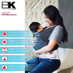 Baby K'tan Baby K'tan Active Oasis Baby Carrier Black Grey - 