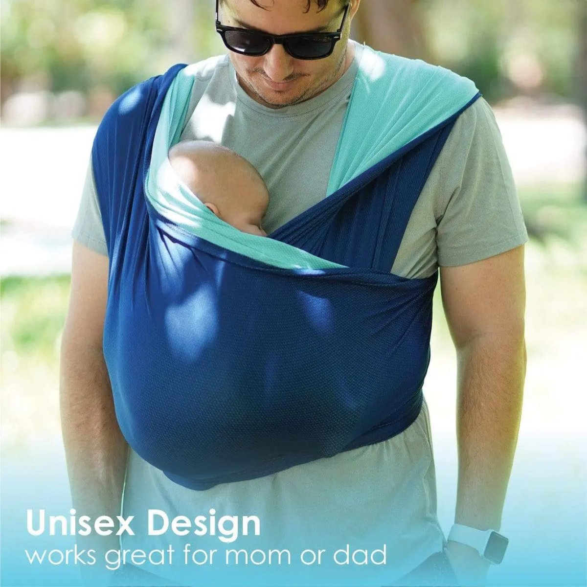 Baby K'tan Baby K'tan Active Oasis Baby Carrier Blue Turquoise - 