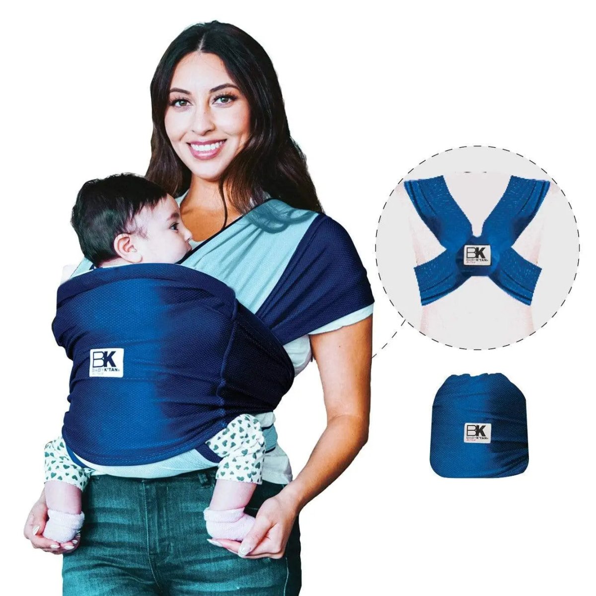 Baby K'tan Baby K'tan Active Oasis Baby Carrier Blue Turquoise - 