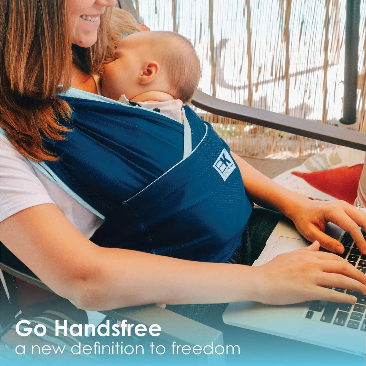 Baby K'tan Baby K'tan Active Oasis Baby Carrier Blue Turquoise - 