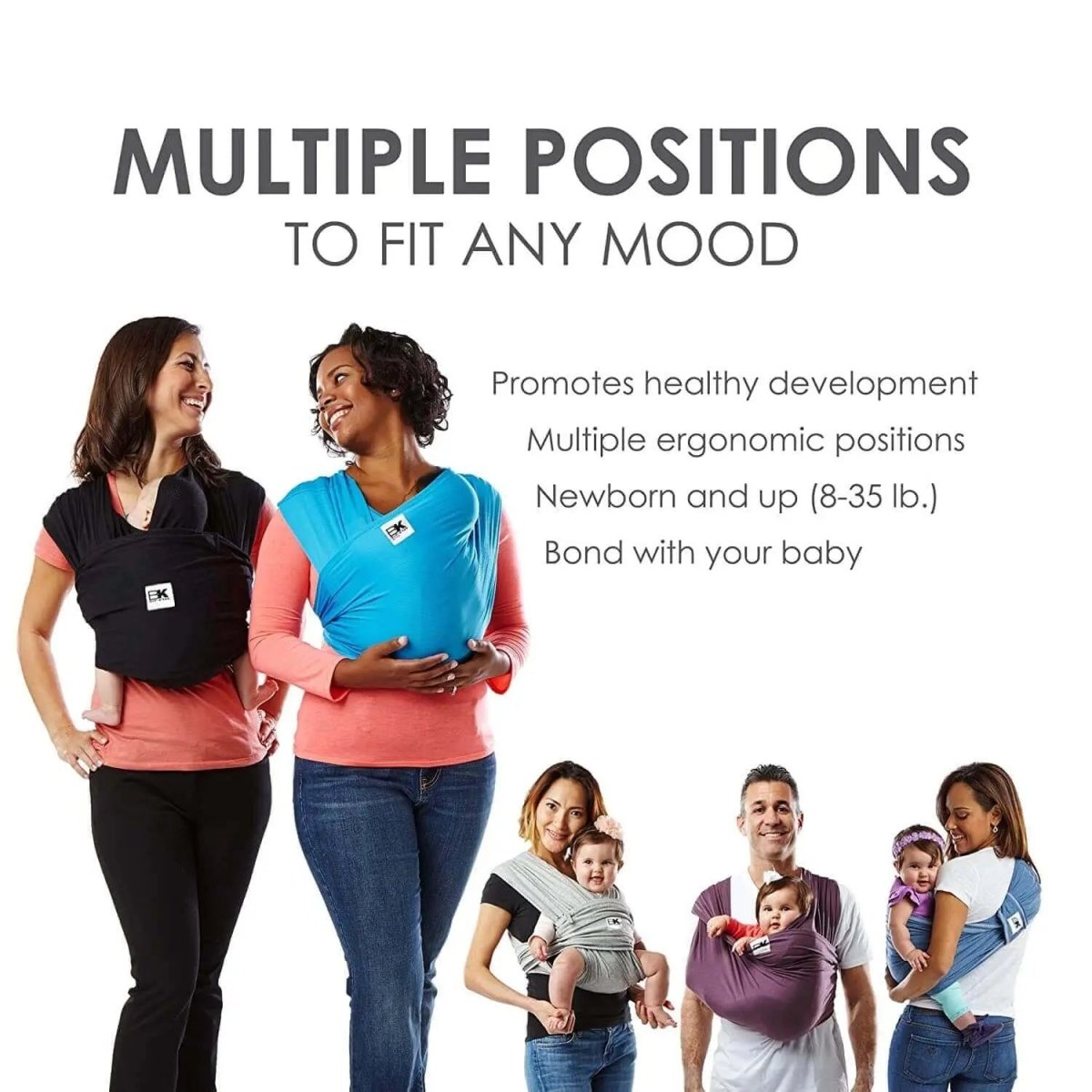 Baby K'tan Baby K'tan Breeze Baby Carrier Black - 