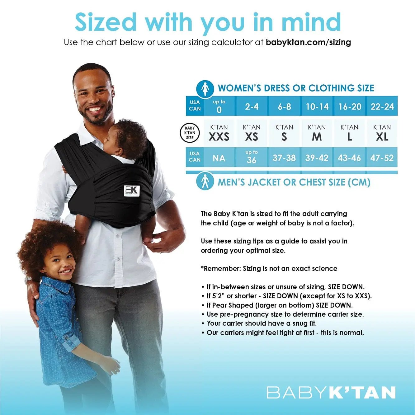 Baby K'tan Baby K'tan Breeze Baby Carrier | Black - 