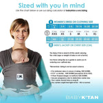 Baby K'tan Baby K'tan Breeze Baby Carrier Charcoal - 