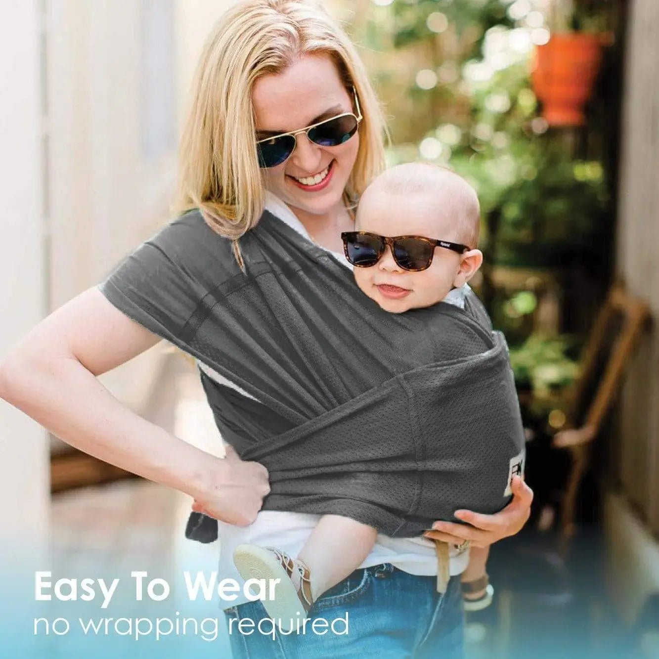 Baby K'tan Baby K'tan Breeze Baby Carrier | Charcoal - 