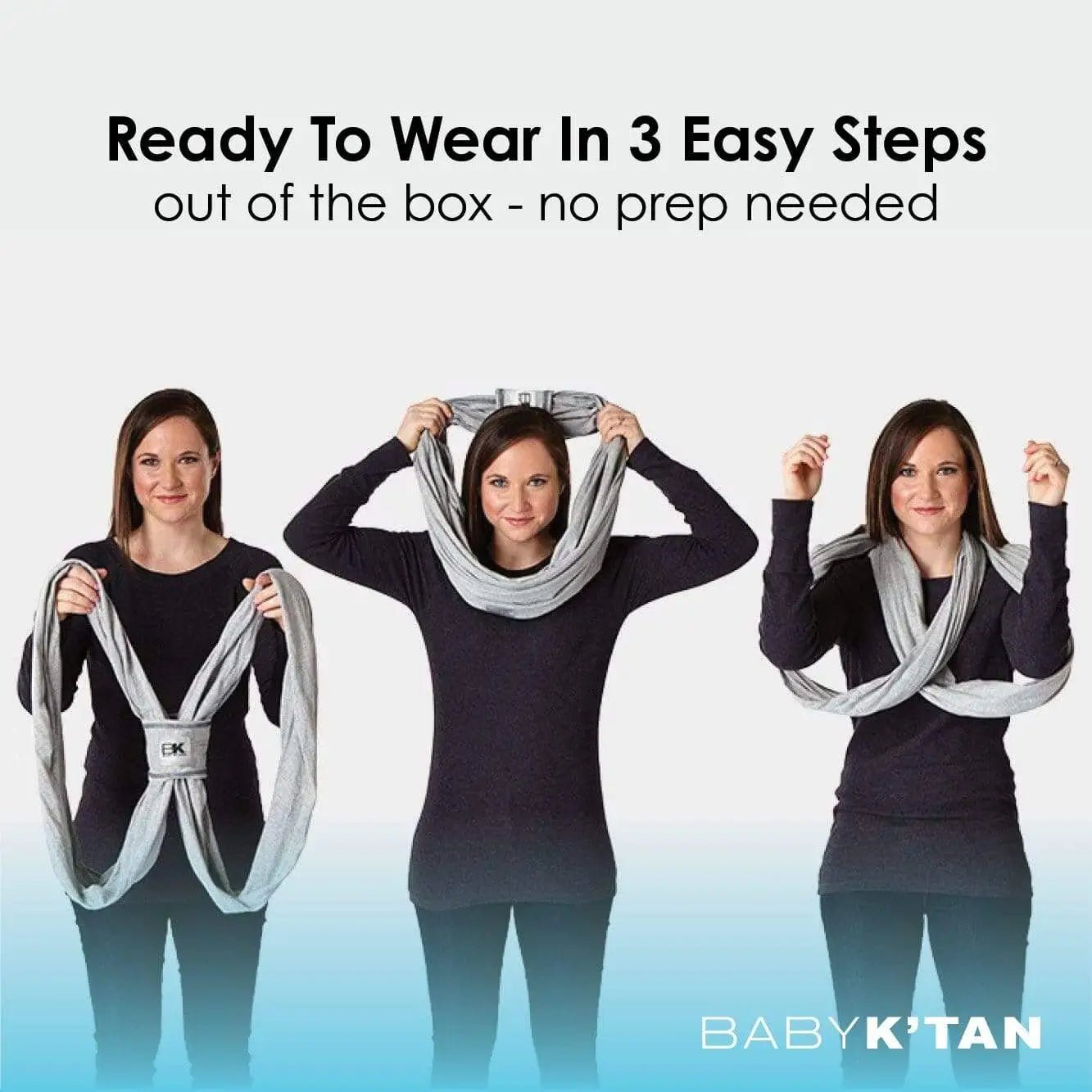 Baby K'tan Baby K'tan Breeze Baby Carrier | Charcoal - 