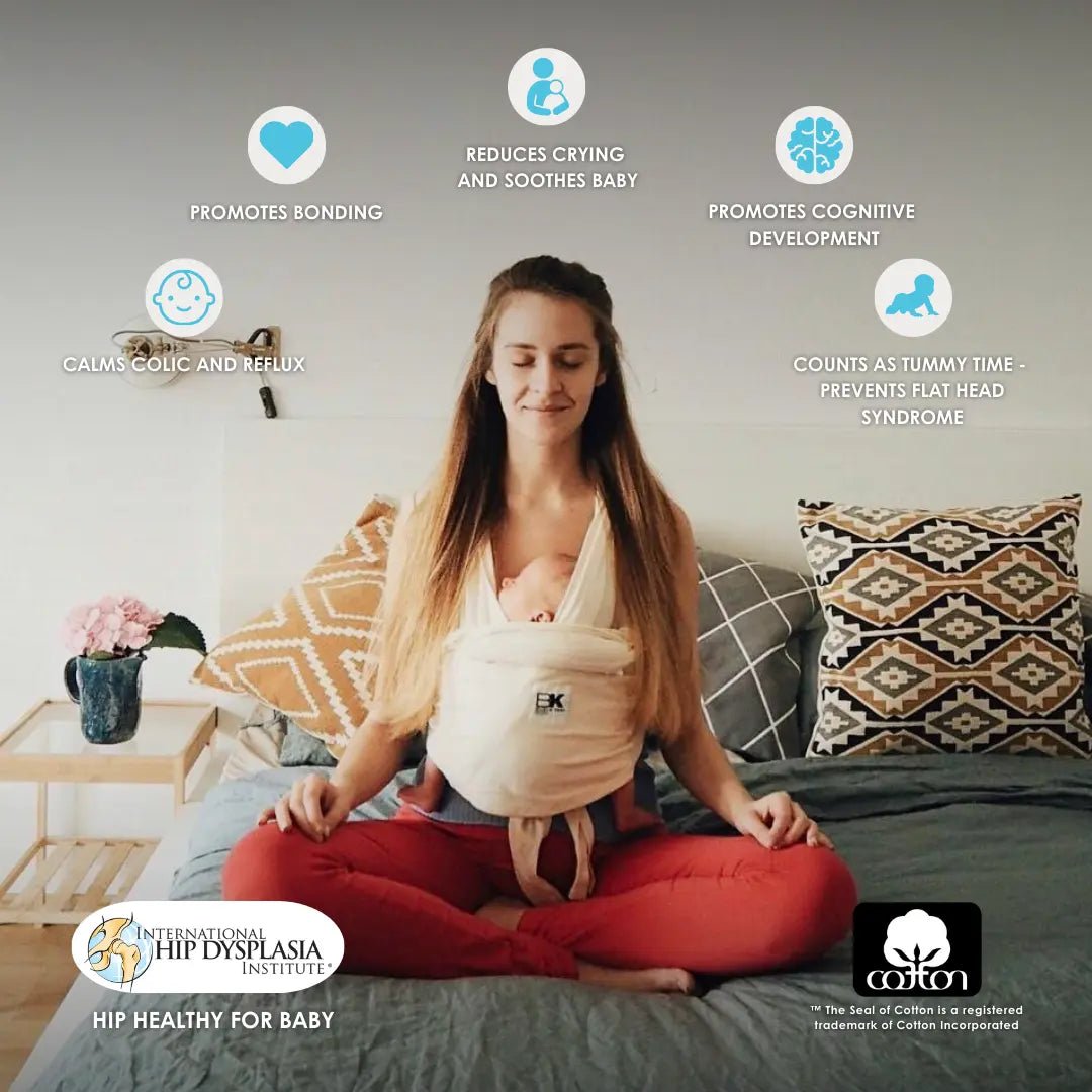 Baby K'tan Baby K'tan Organic Baby Carrier Natural Cotton Wrap Style - 