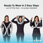 Baby K'tan Baby K'tan Original Baby Carrier Black Wrap Style Cotton Hands Free - 