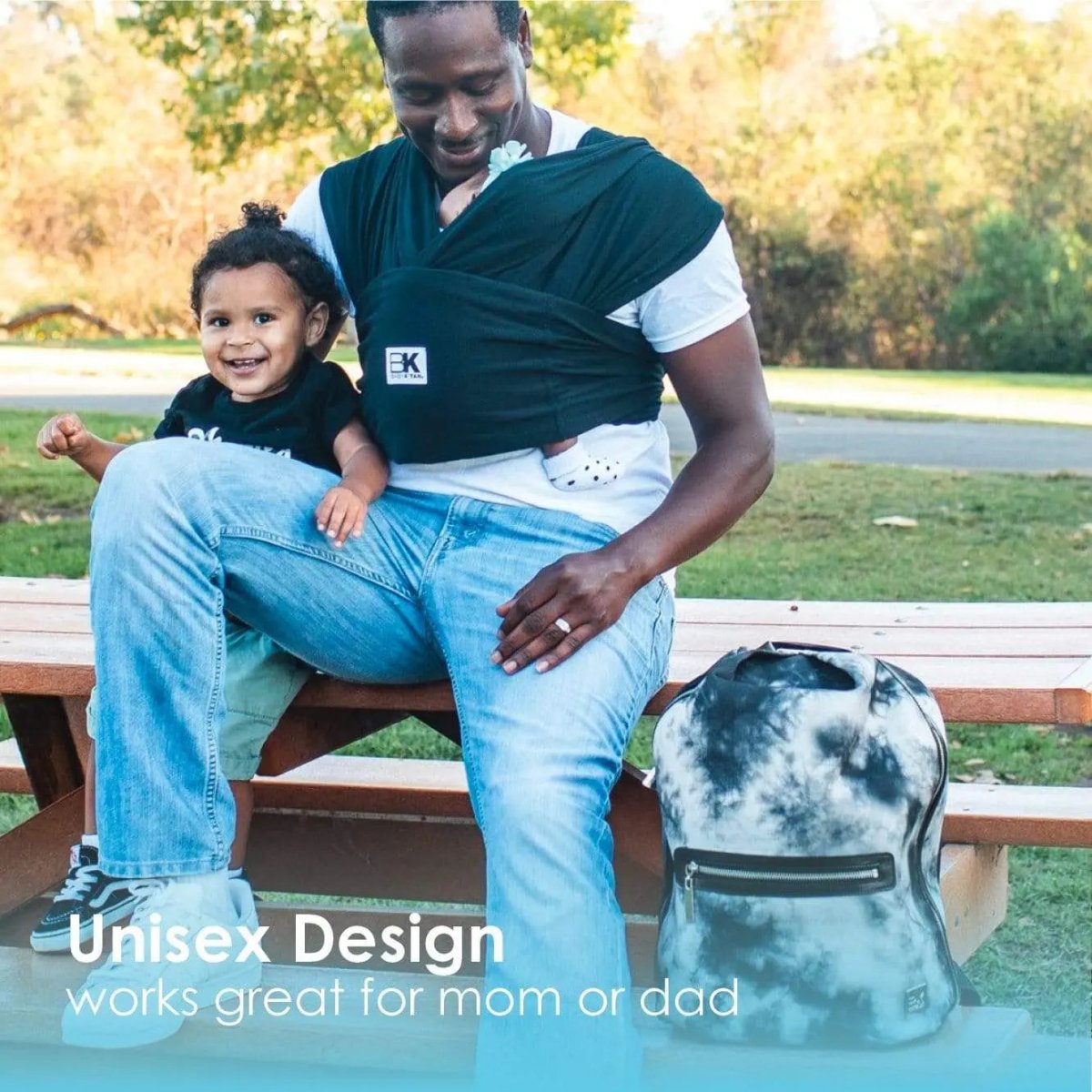 Baby K'tan Baby K'tan Original Baby Carrier Black Wrap Style Cotton Hands Free - 