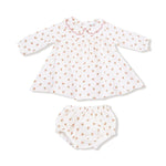 Angel Dear Baby Long Sleeve Petal Collar Dress and Bloomer Set - Everetts Place Boutique - 