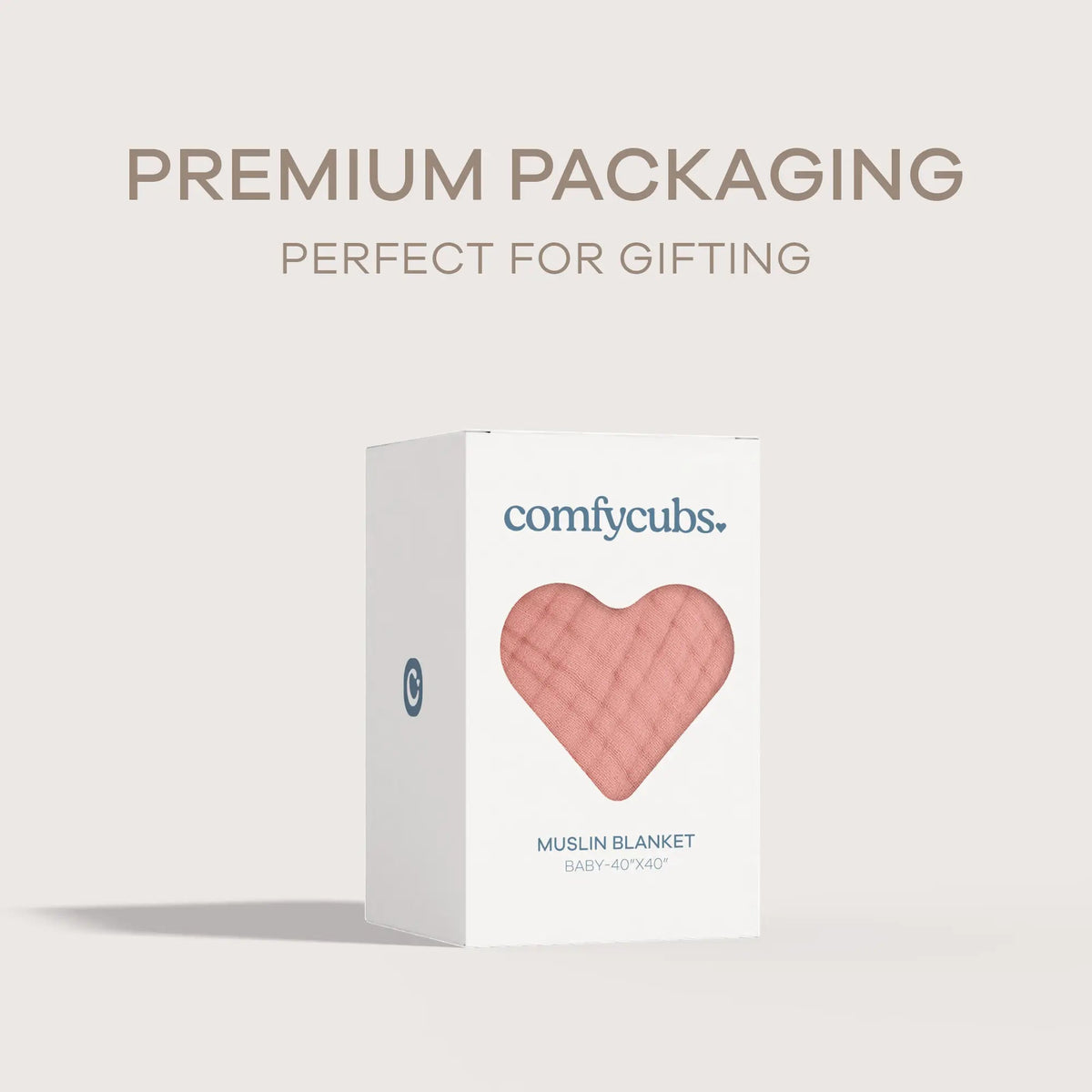 Comfy Cubs Baby Muslin Blanket in Bold Blush - 