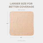 Comfy Cubs Baby Muslin Blanket in Cream - 