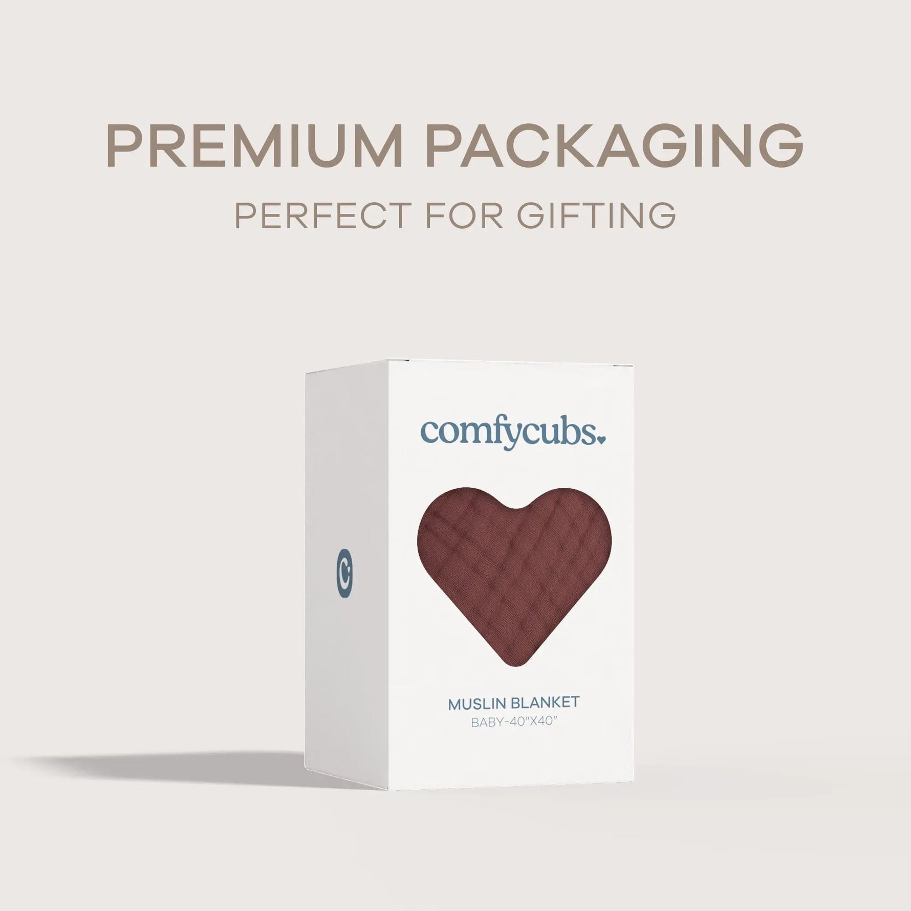 Comfy Cubs Baby Muslin Blanket in Wine - 