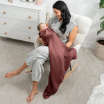 Comfy Cubs Baby Muslin Blanket in Wine - 