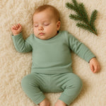 Finn + Emma baby pajamas | Basil GreenEveretts Place