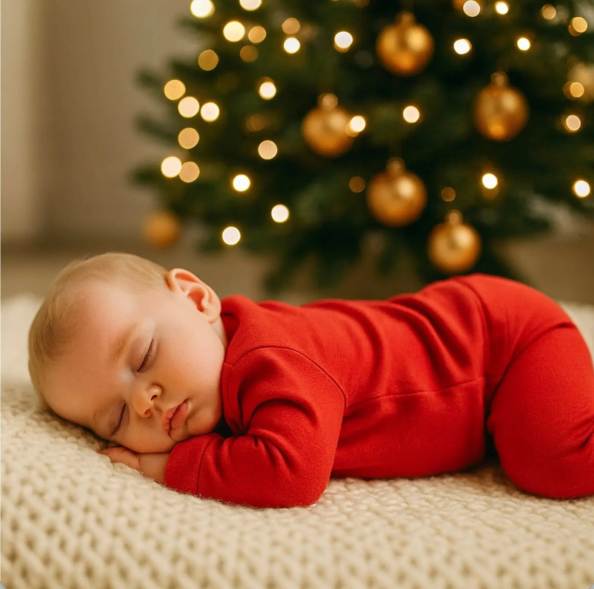 Finn + Emma baby pajamas | scarlet red - 