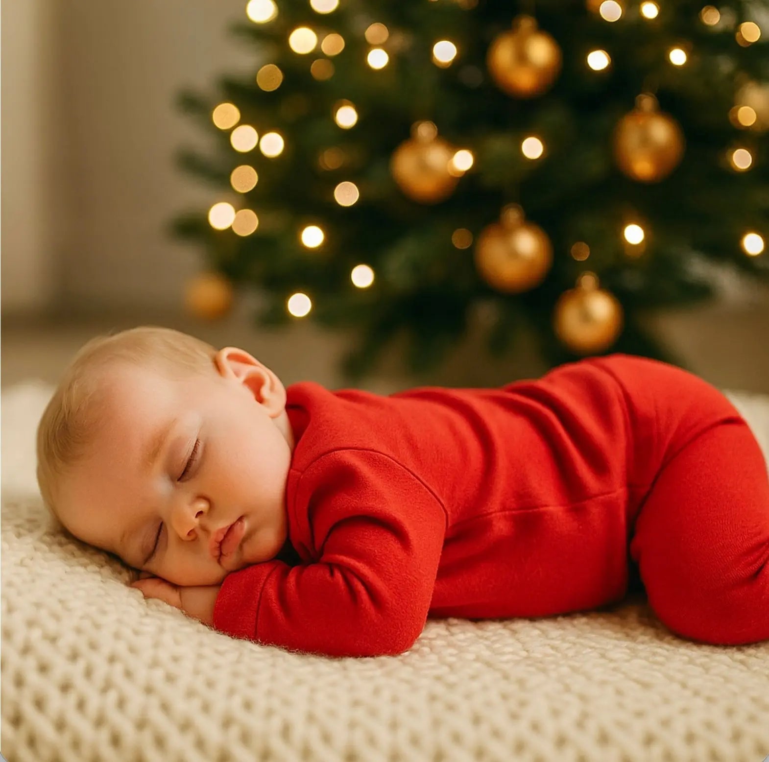 Finn + Emma baby pajamas | scarlet red - 