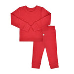 Finn + Emma baby pajamas | scarlet red - 